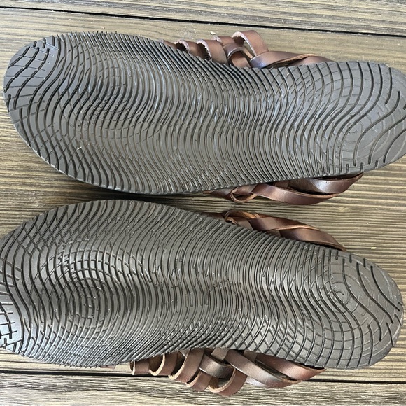 Mercanti Fiorentini Leather man Sandals made in Italy size 9 - Picture 4 of 4